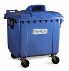 Pojemnik 4-kołowy do segregacji 1100L Papier ESE